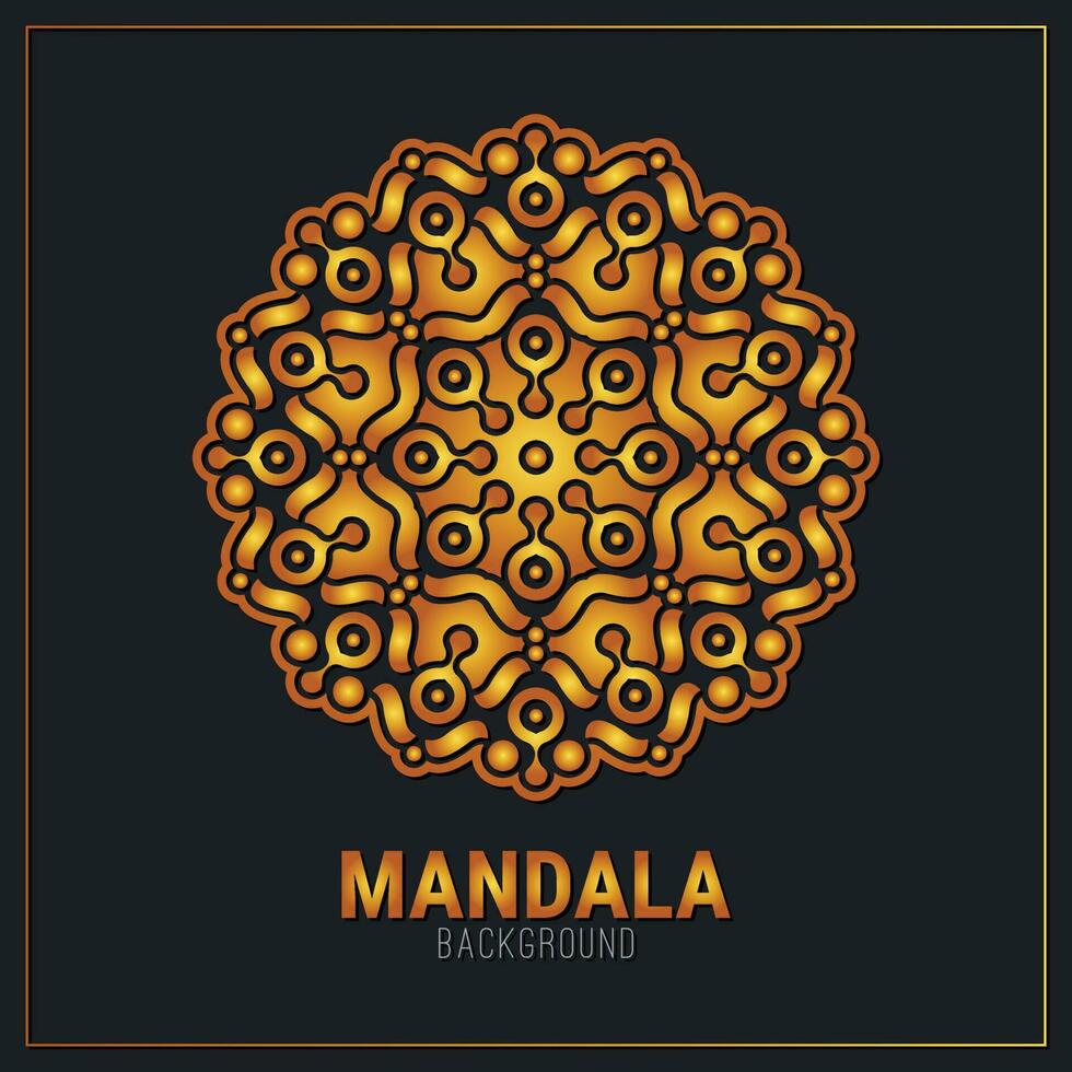 plantilla de diseño de fondo de mandala de lujo vector