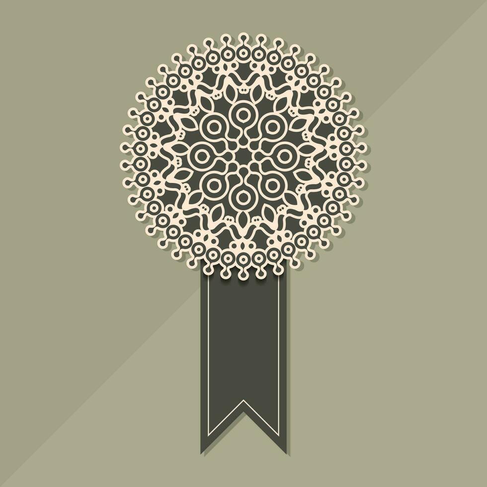 plantilla de diseño de banner decorativo mandala vector