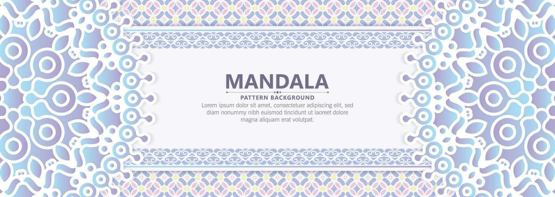 fondo de mandala decorativo colorido vector