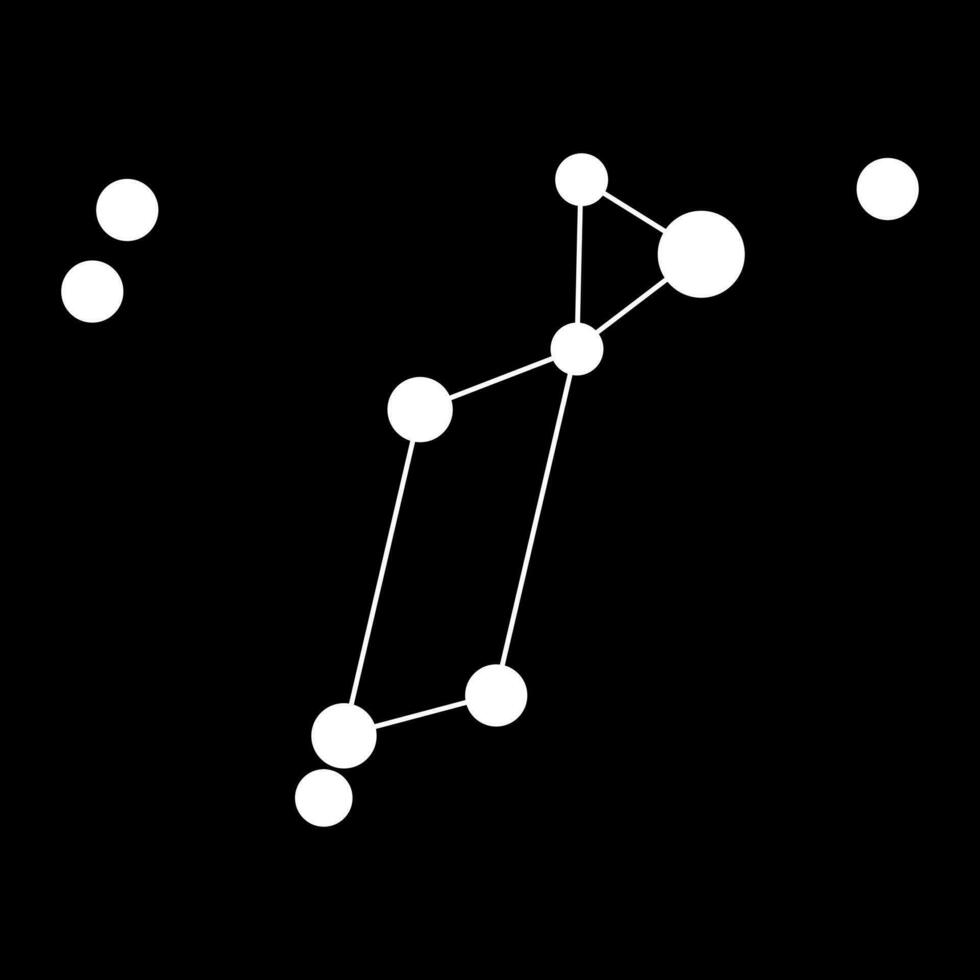 Lyra constellation map. Vector illustration. 23366893 Vector Art at