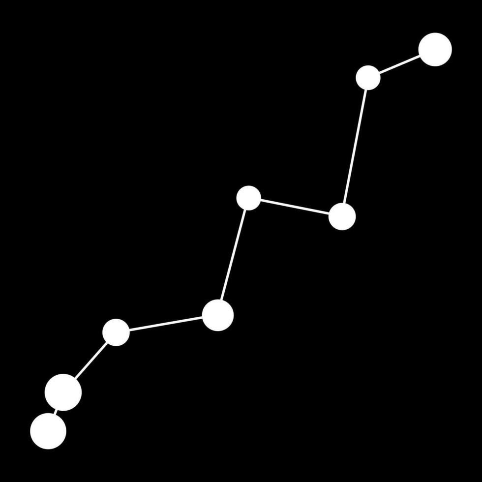 Lynx constellation map. Vector illustration.