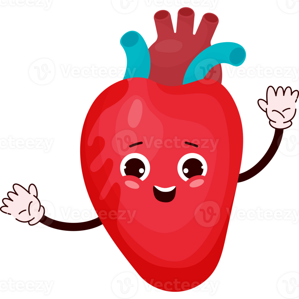 Cute cartoon  heart png