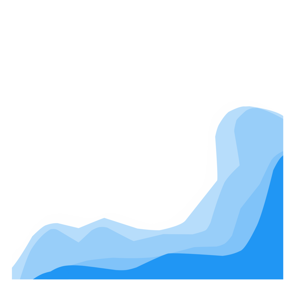 Beach landscape with waves png
