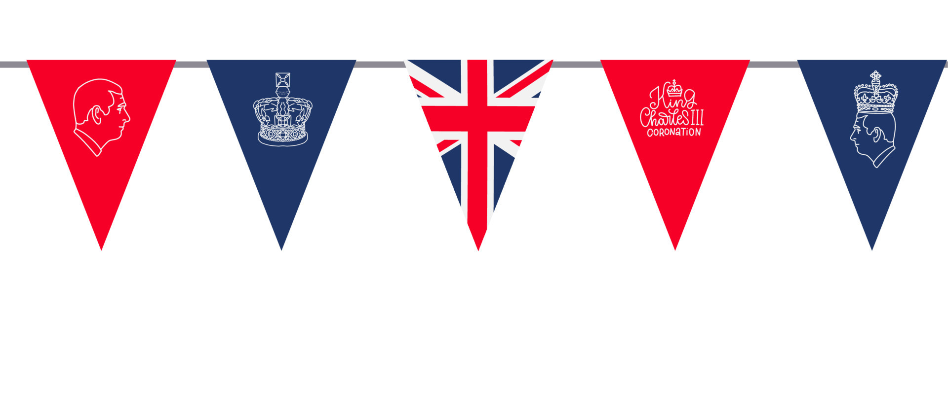 2023 Coronation Celebration UK Union Jack Flag Garland Seamless Border 2023-coronation-celebration-uk-union-jack-flag-garland-seamless-border
