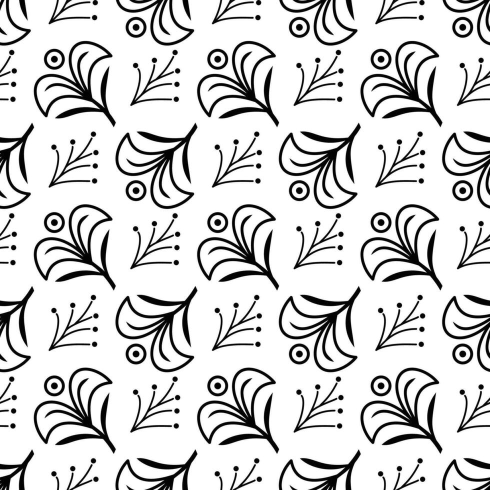 Seamless trendy floral Vector pattern for textile.eps