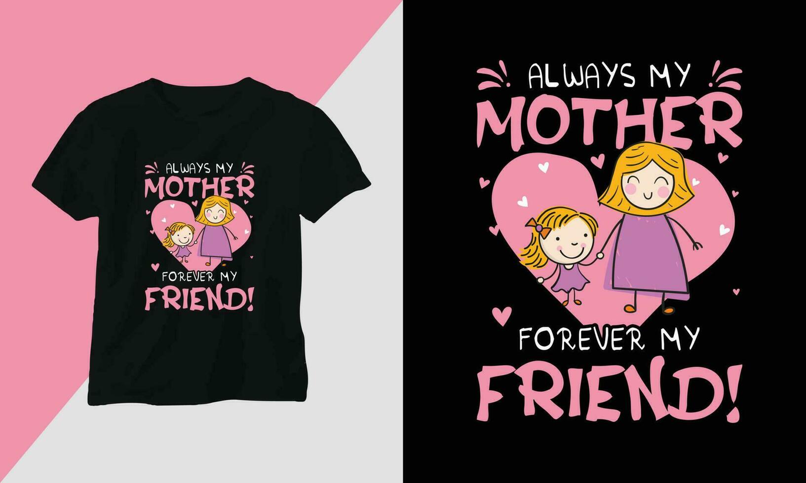 Mother's Day T-shirt and apparel design print typography vector