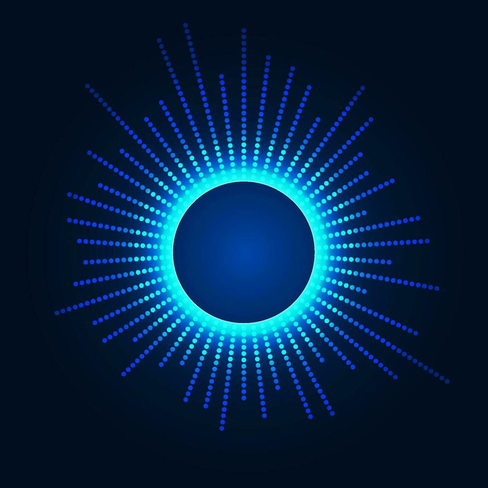 Abstract background technology spherical chip that processes commands and transmits data to the Internet network system using high-speed data transmission. vector