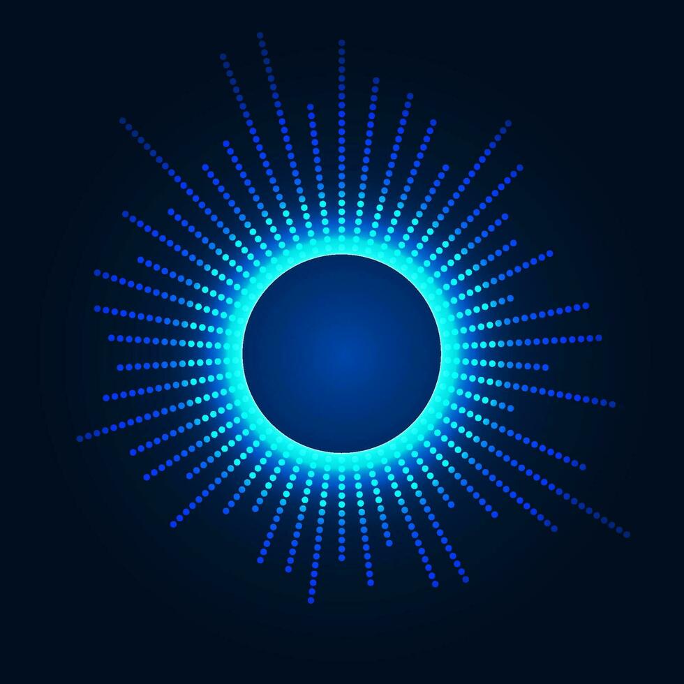 Abstract background technology spherical chip that processes commands and transmits data to the Internet network system using high-speed data transmission. vector