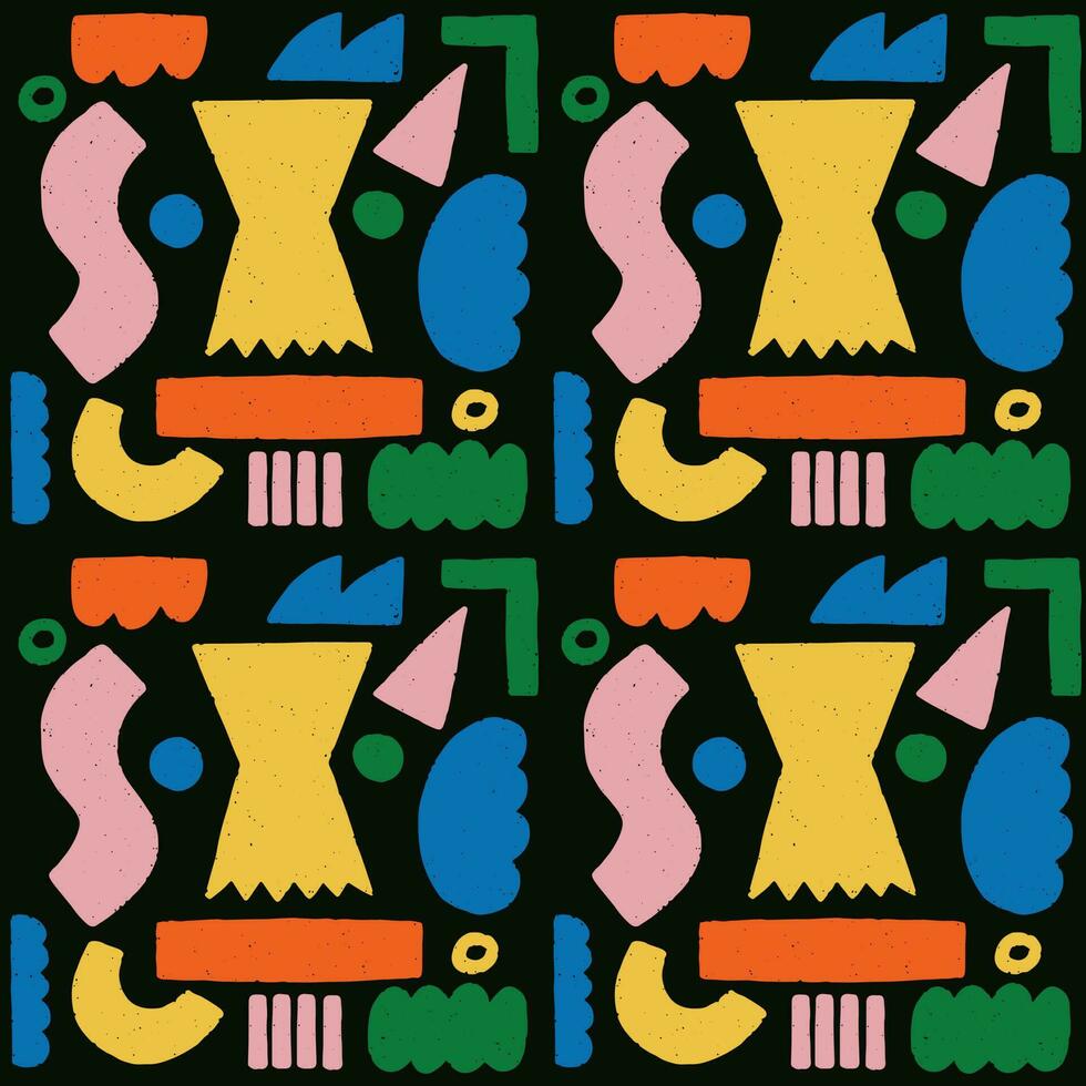 Basic Geometric Shape Seamless Pattern 23367802 Vector Art at Vecteezy