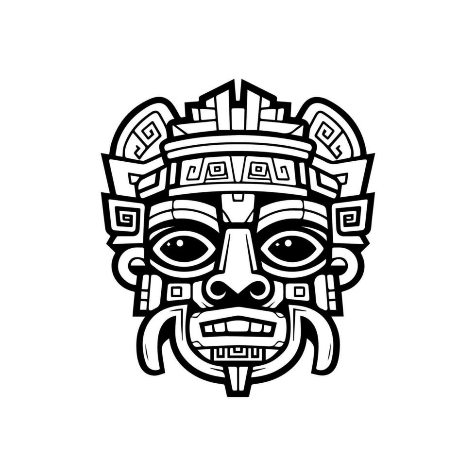 Journey to ancient times with our captivating Aztec illustrations vector