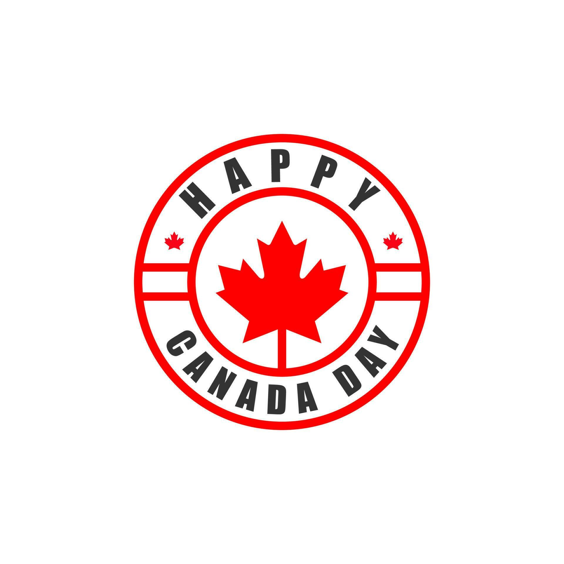 Canada Day Vector Illustration. Happy Canada Day Holiday Invitation