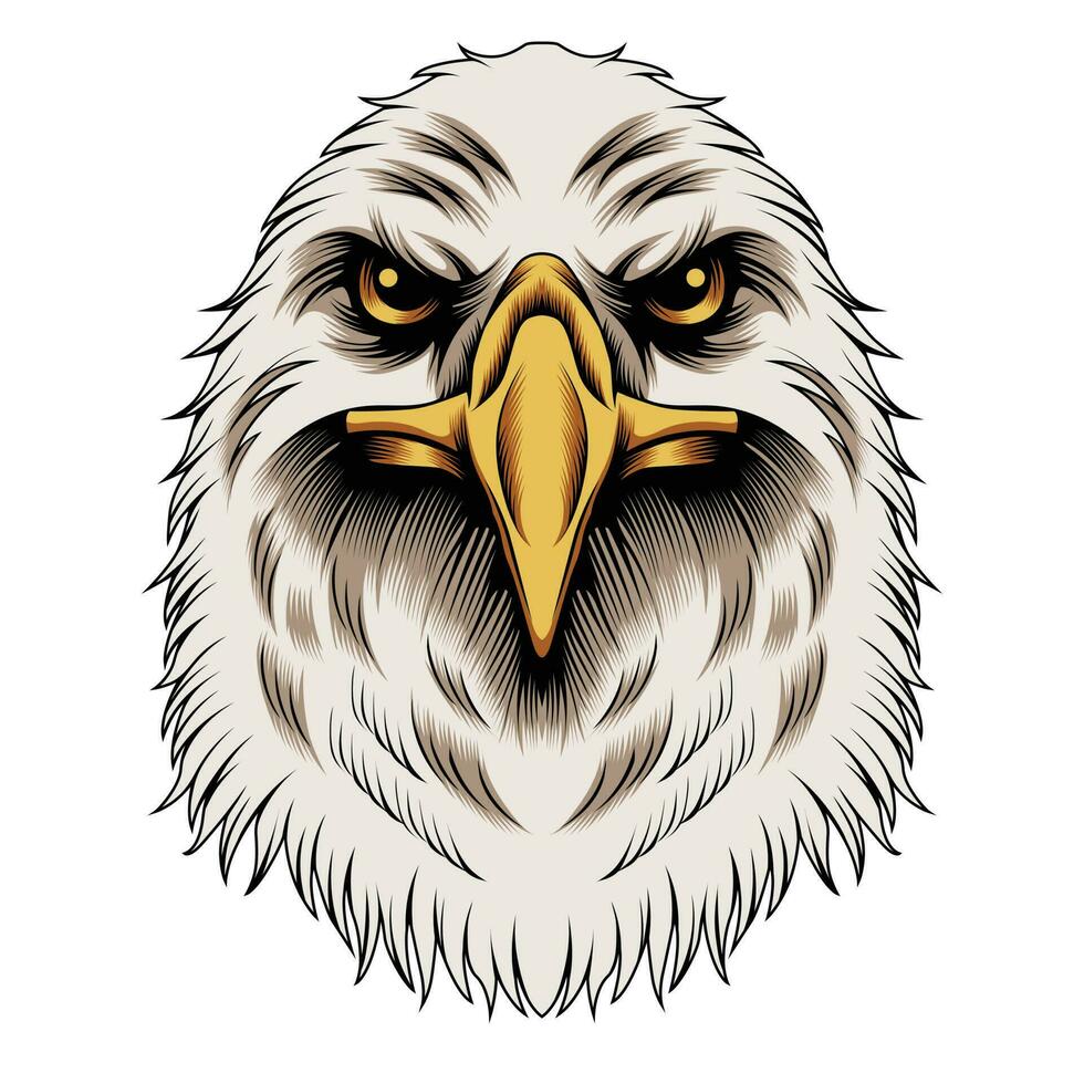 Eagle head vector illustration