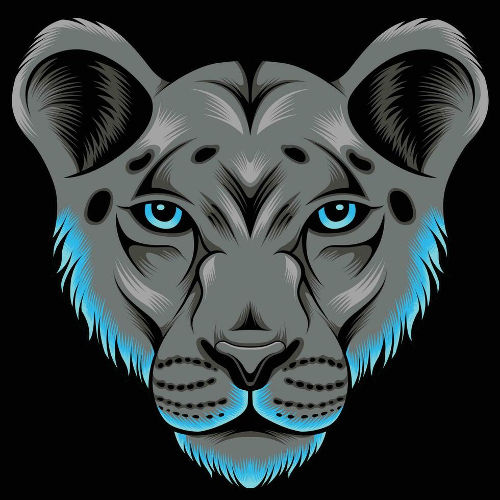 Lioness vector illustration