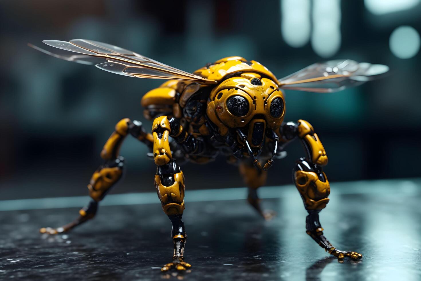 bee robotic prototype, generated technology photo