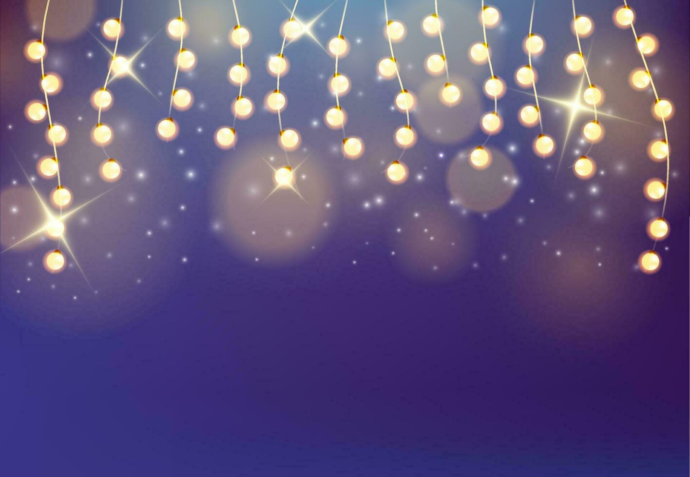 Glowing Fairy Light Background vector