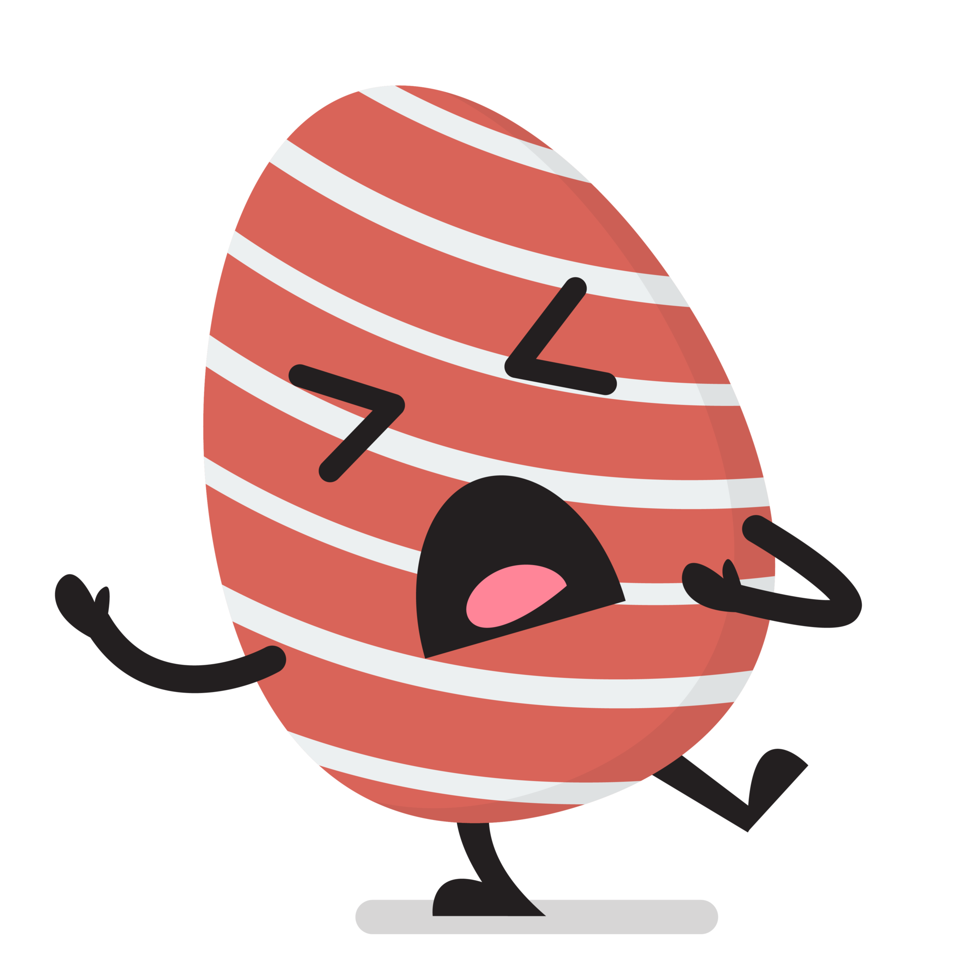 Pain easter egg character emoji cartoon 23369174 PNG