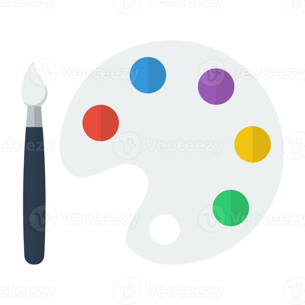 Paintbrush and palette png