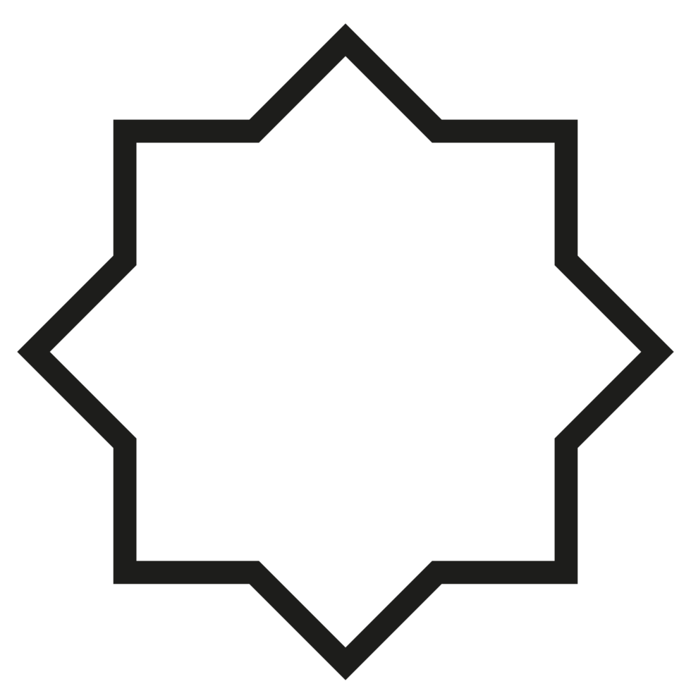 Abstract star shape design element on a transparent Background png