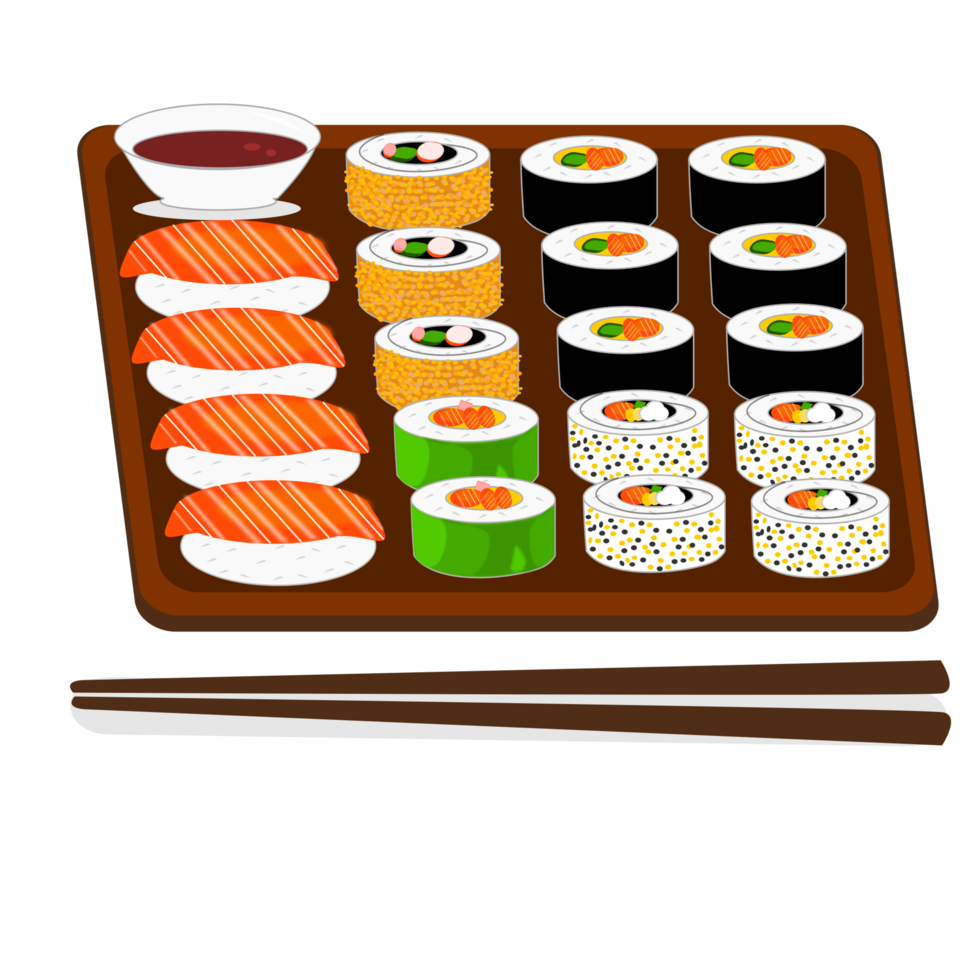 sushi comida japonesa png