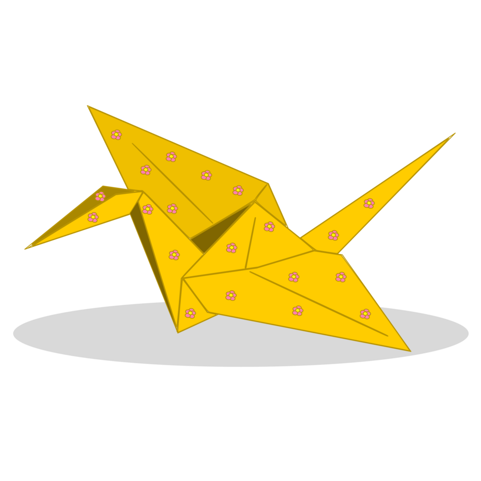 origami crane paper png