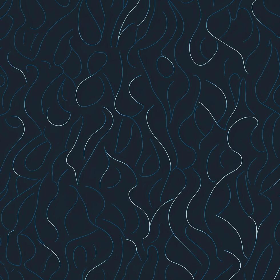 Wavy lines on dark blue background with the luxury and feminine theme, with . Abstract decoration with dark blue background photo