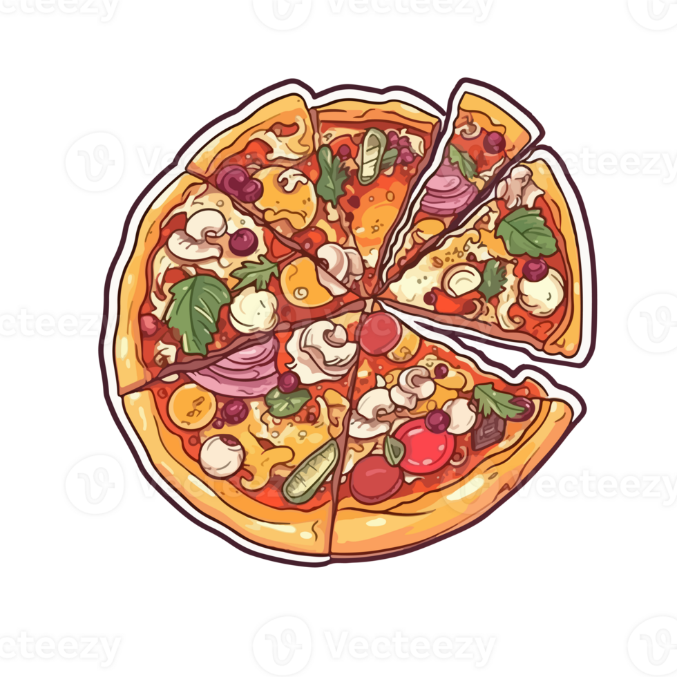 Pizza Italienisch Essen Illustration transparent png