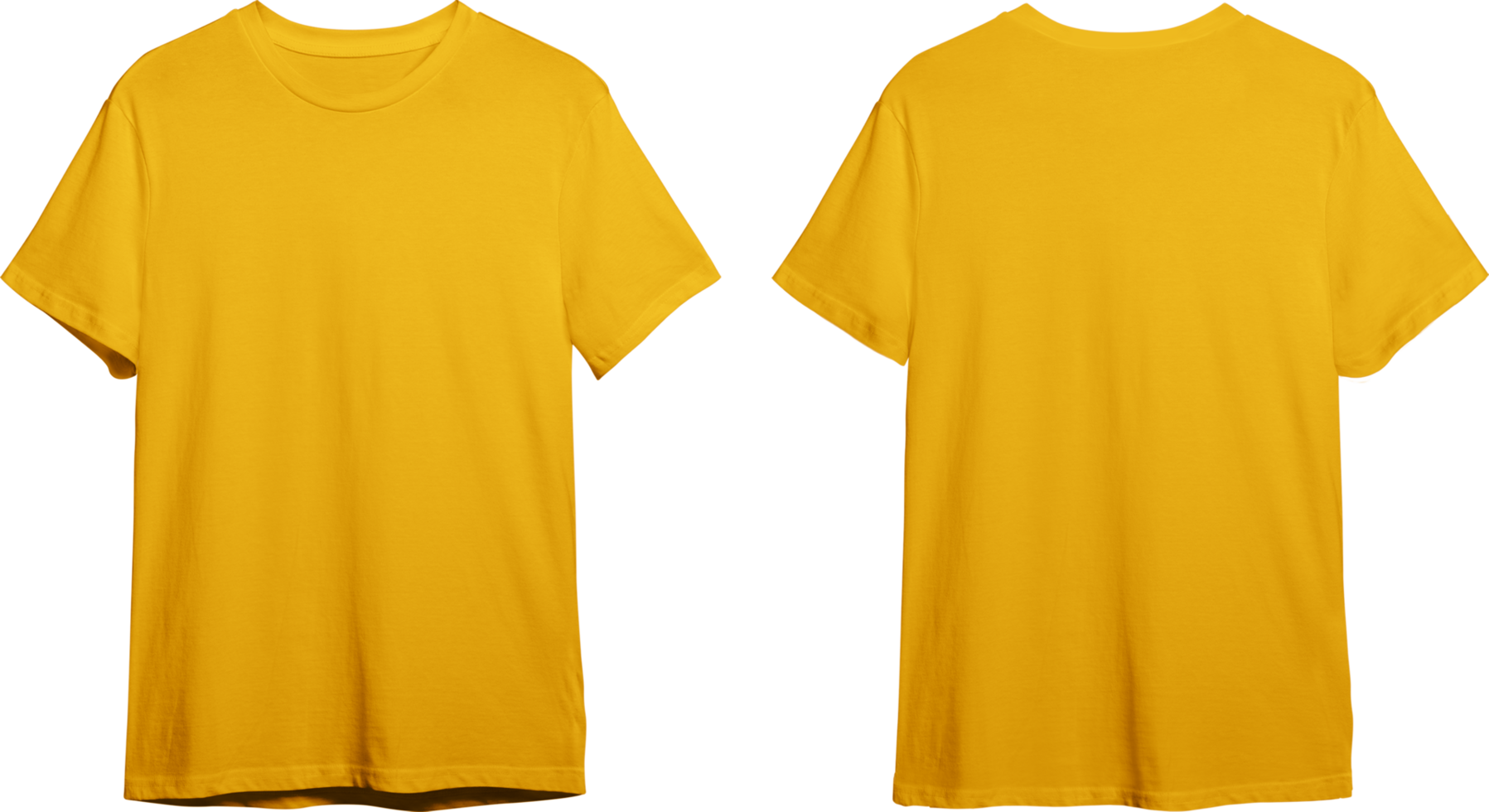 Mustard men's classic t-shirt front and back png