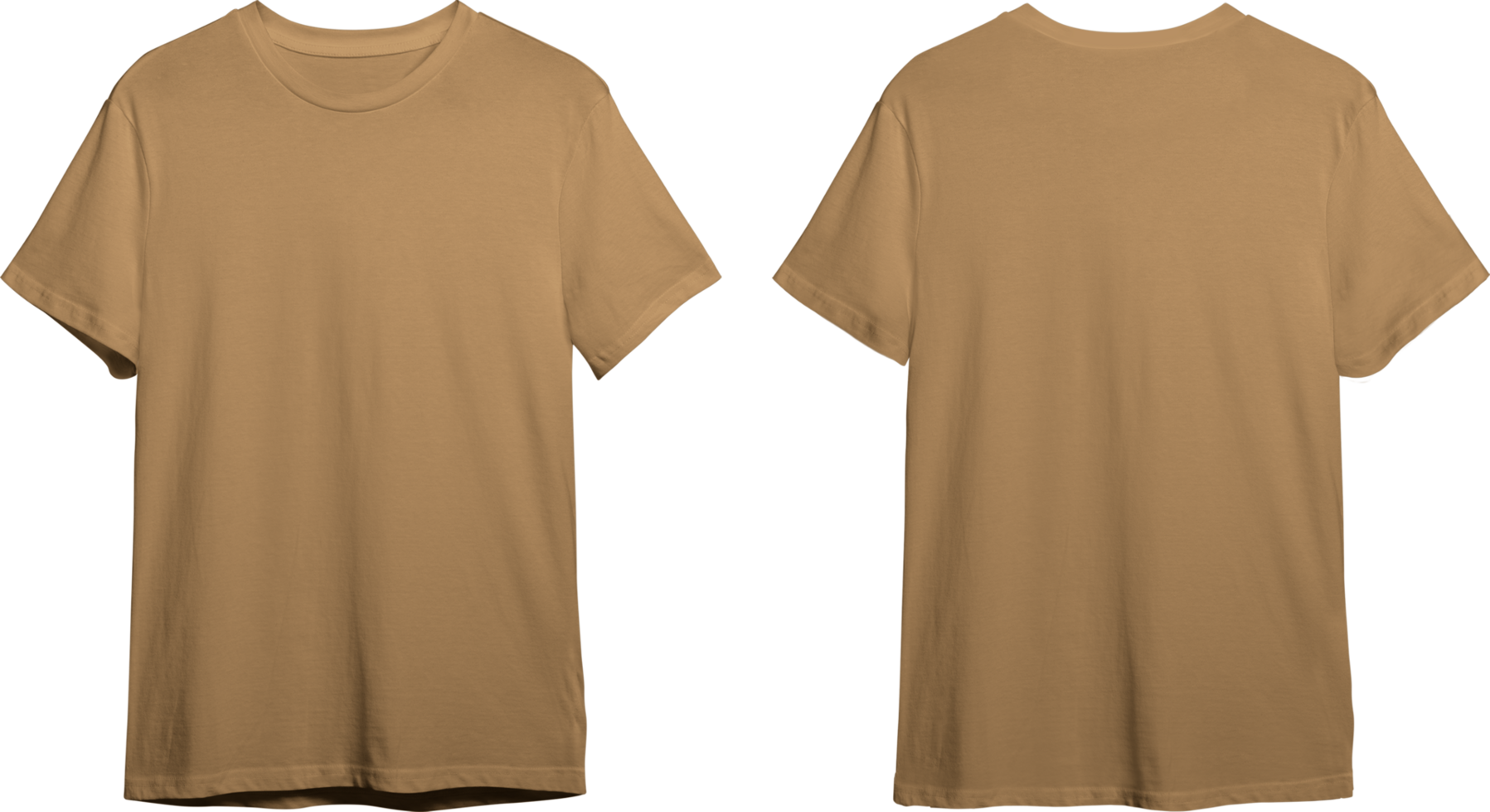 kiezelsteen bruin Mannen klassiek t-shirt voorkant en terug png