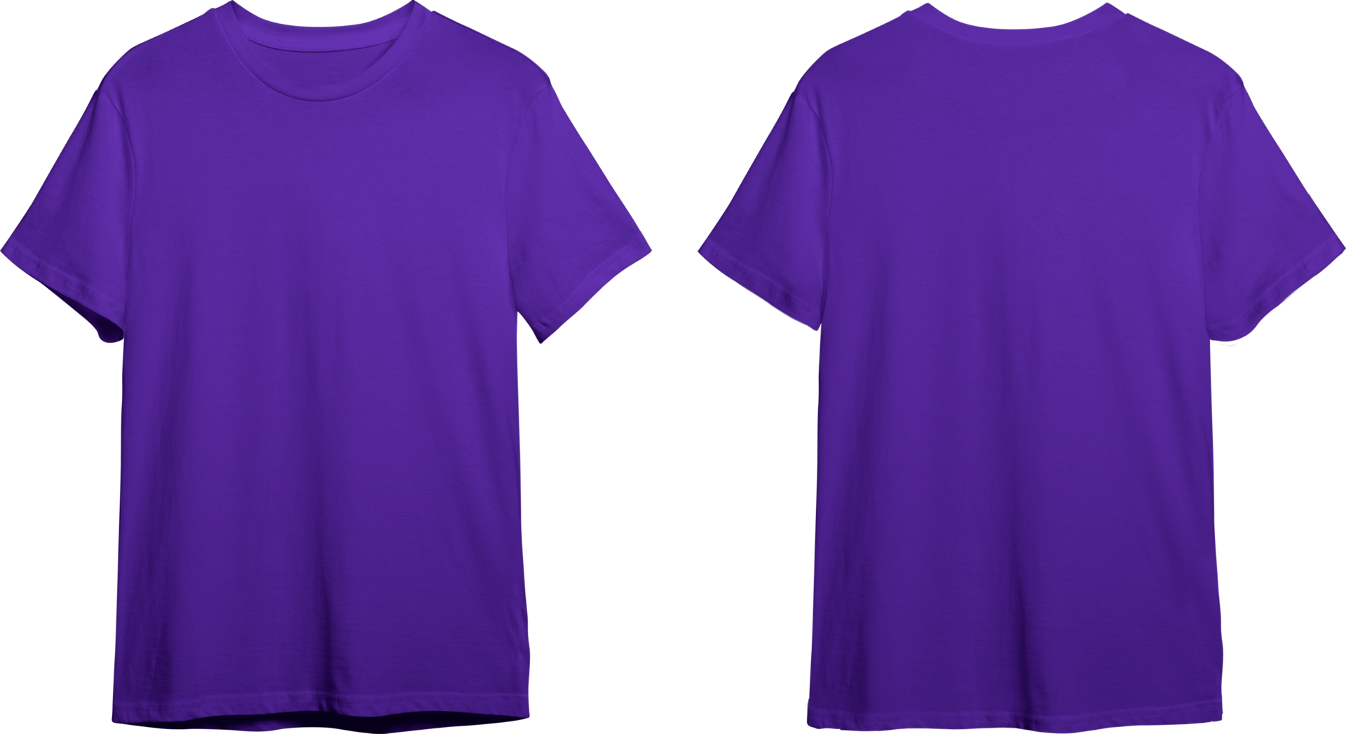 Purple men's classic t-shirt front and back 23370460 PNG