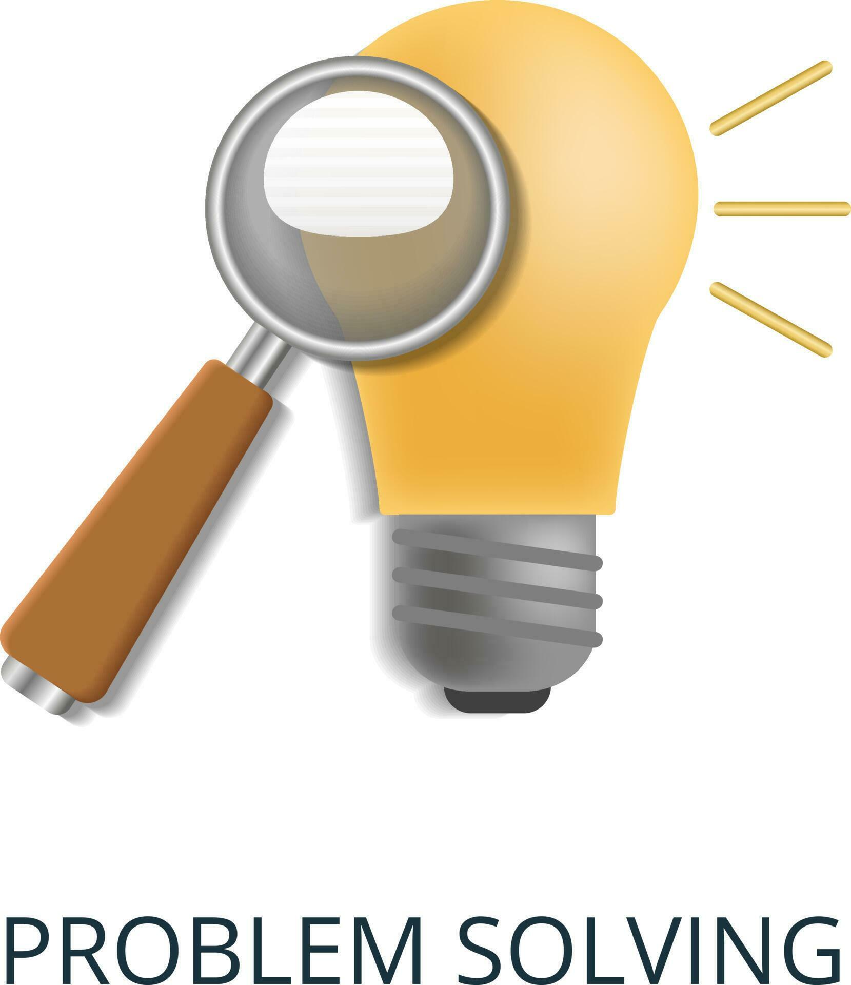 Problem Solving icon. 3d illustration from personal productivity ...