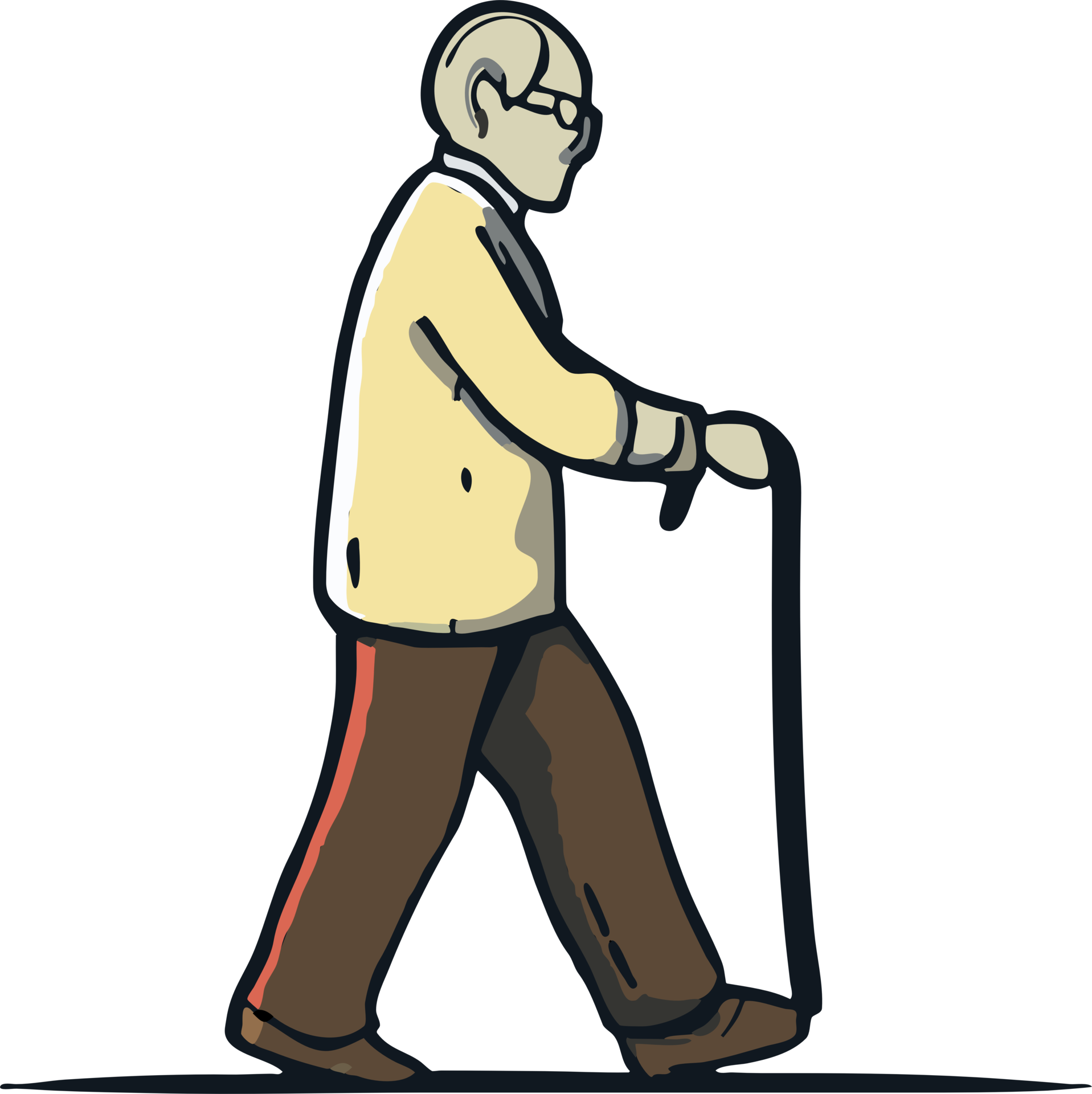 Old person is walking png graphic clipart design 23371234 PNG