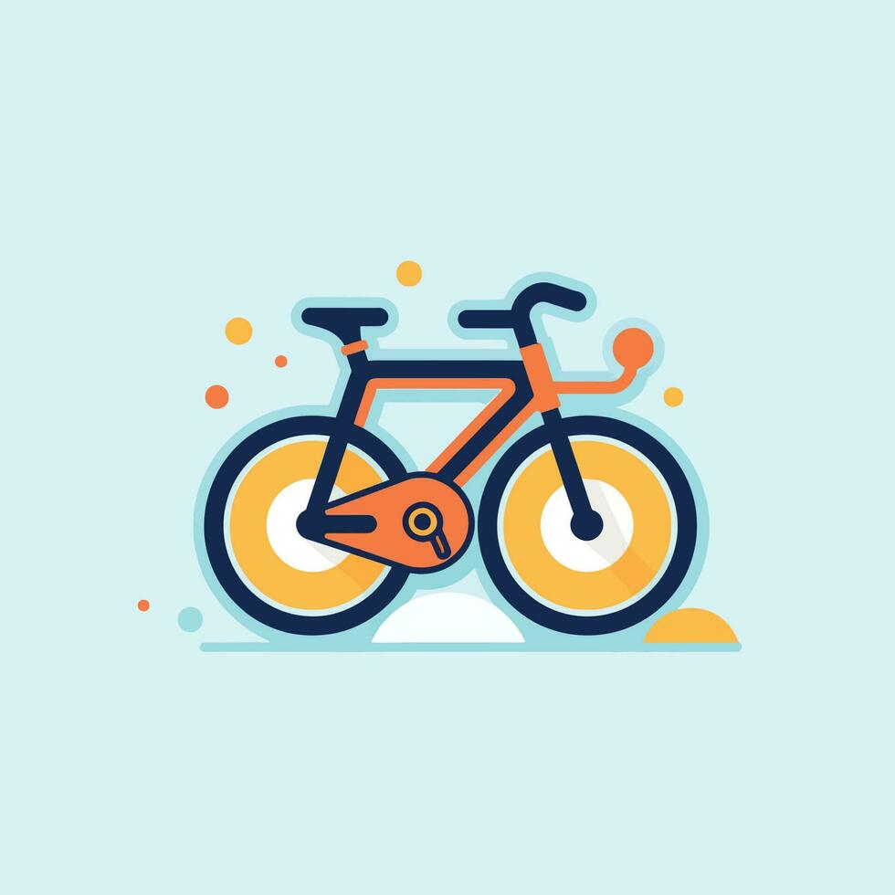 vector bicicleta retro ilustración