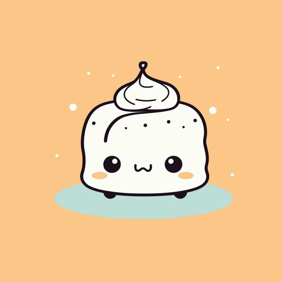 linda kawaii pastel chibi mascota vector dibujos animados estilo