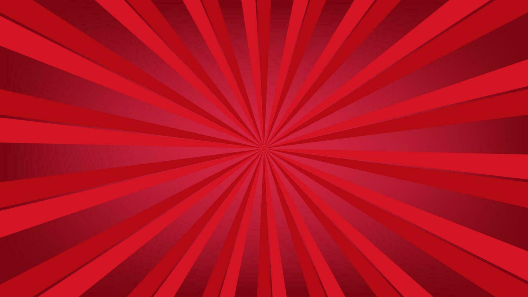 fondo de patrón de explosión de sol rojo abstracto para elemento de diseño gráfico moderno. dibujos animados de rayos brillantes con colores para el fondo de pantalla del banner del sitio web y la decoración de la tarjeta de póster vector