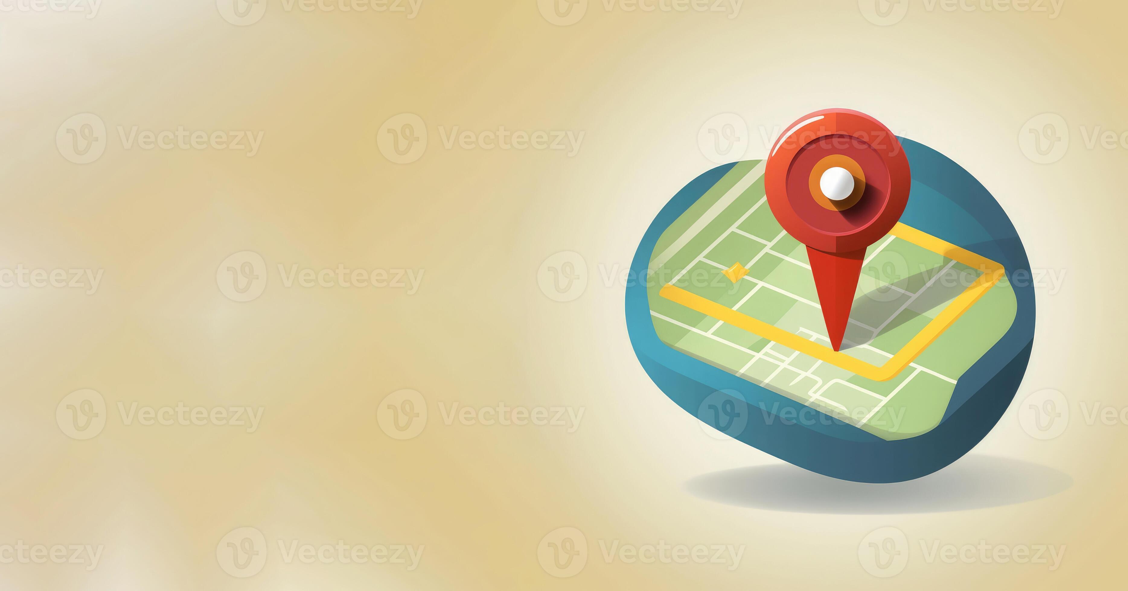 location pin symbol icon or map locator travel gps direction pointer