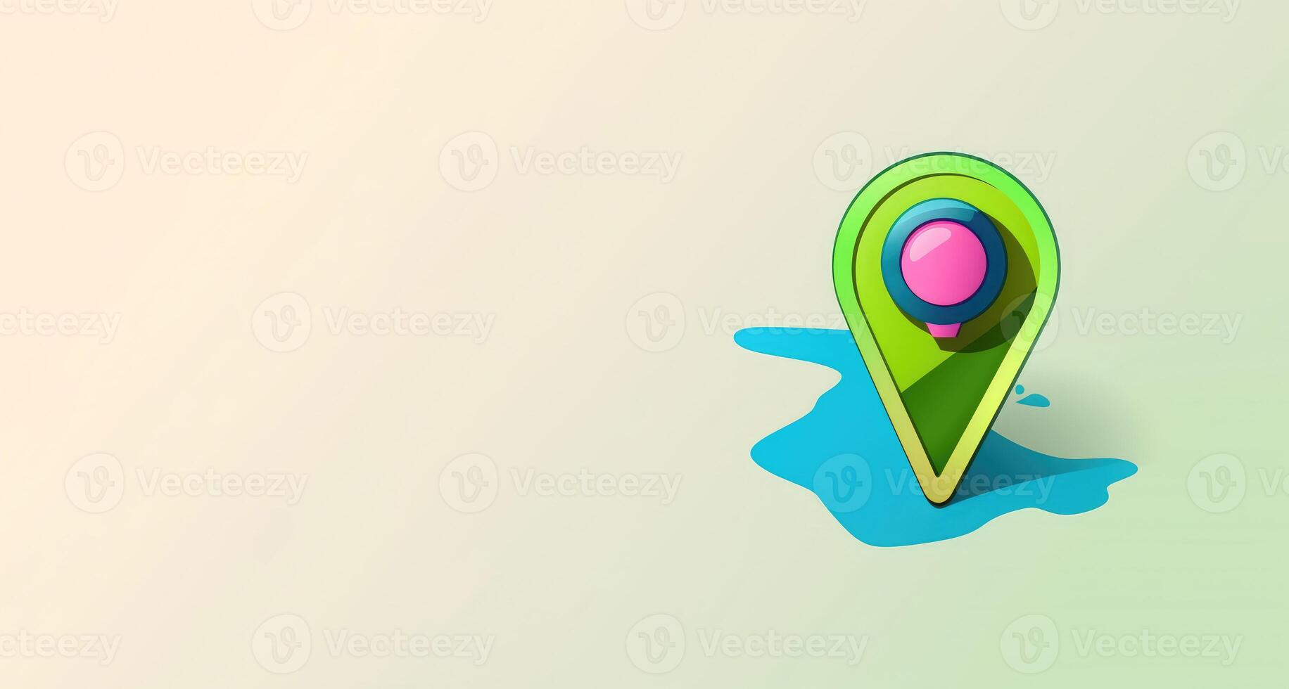 location pin symbol icon or map locator travel gps direction pointer . photo