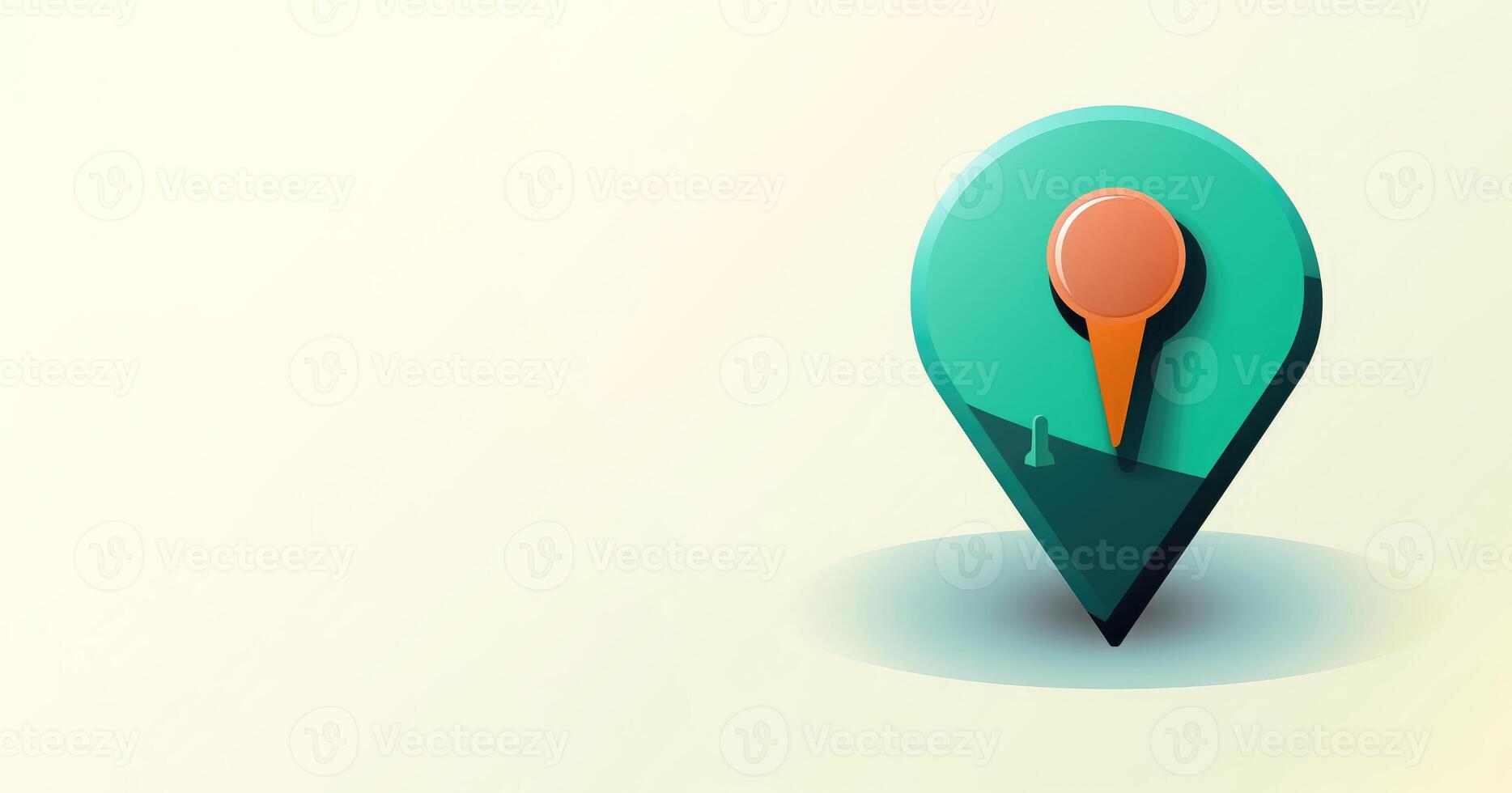 location pin symbol icon or map locator travel gps direction pointer . photo