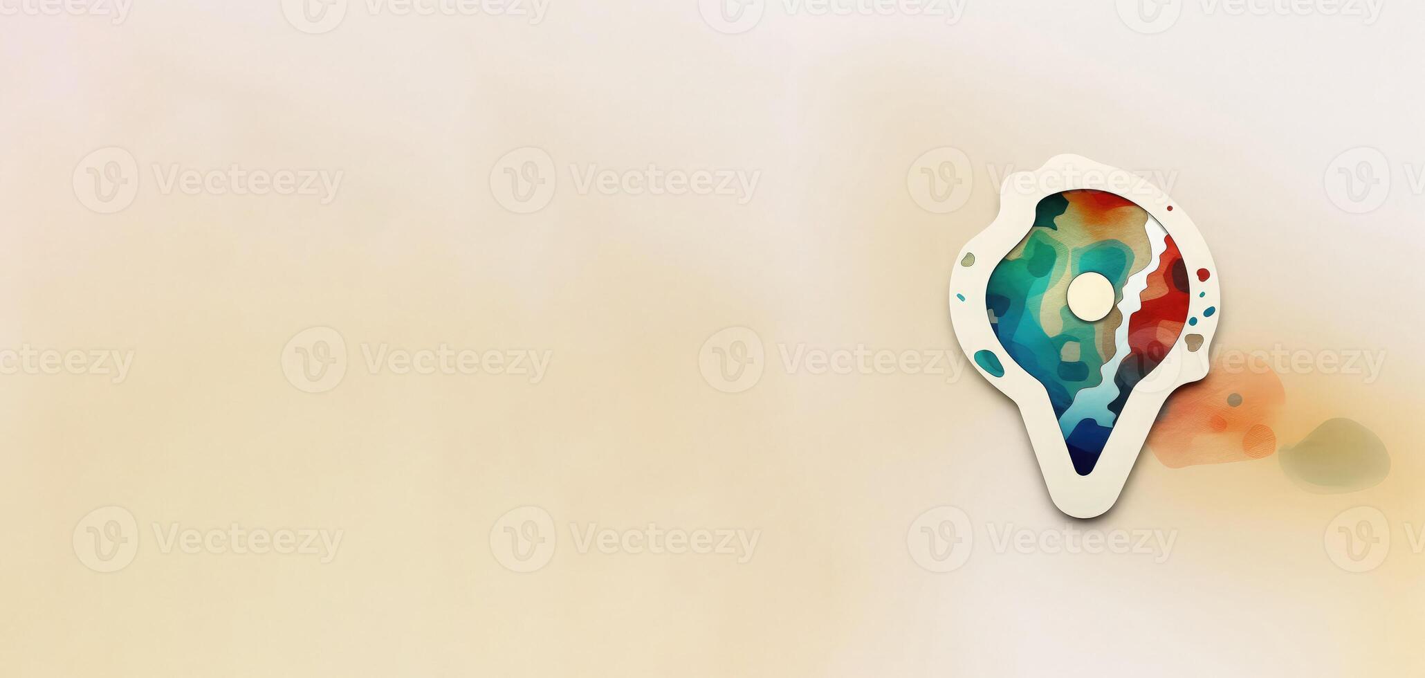 location pin symbol icon or map locator travel gps direction pointer . photo