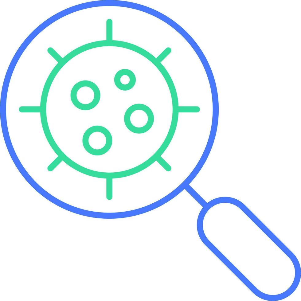 Virus research line icon vector