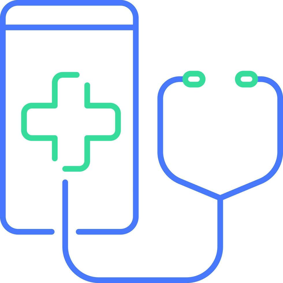 Customer health line icon vector
