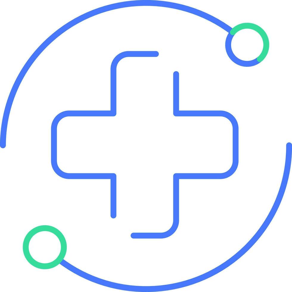 Healthtech line icon vector