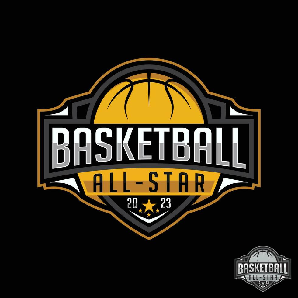 Basketball All Star vector mascot logo design 23373444 Vector Art at