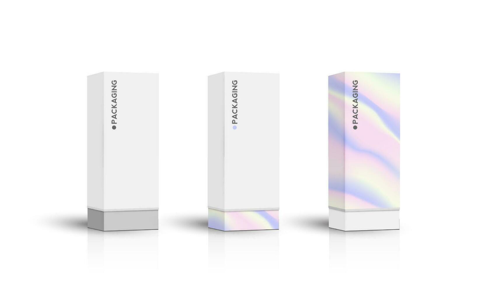 Set packaging design template for product. box packaging template on empty background. vector design.