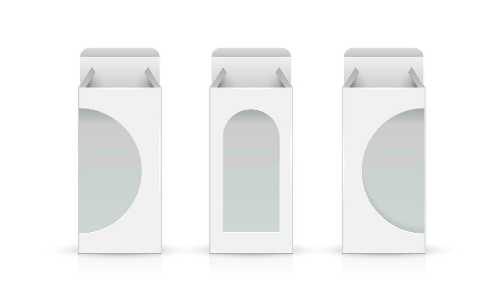 Set packaging design template for product. box packaging template on empty background. vector design.