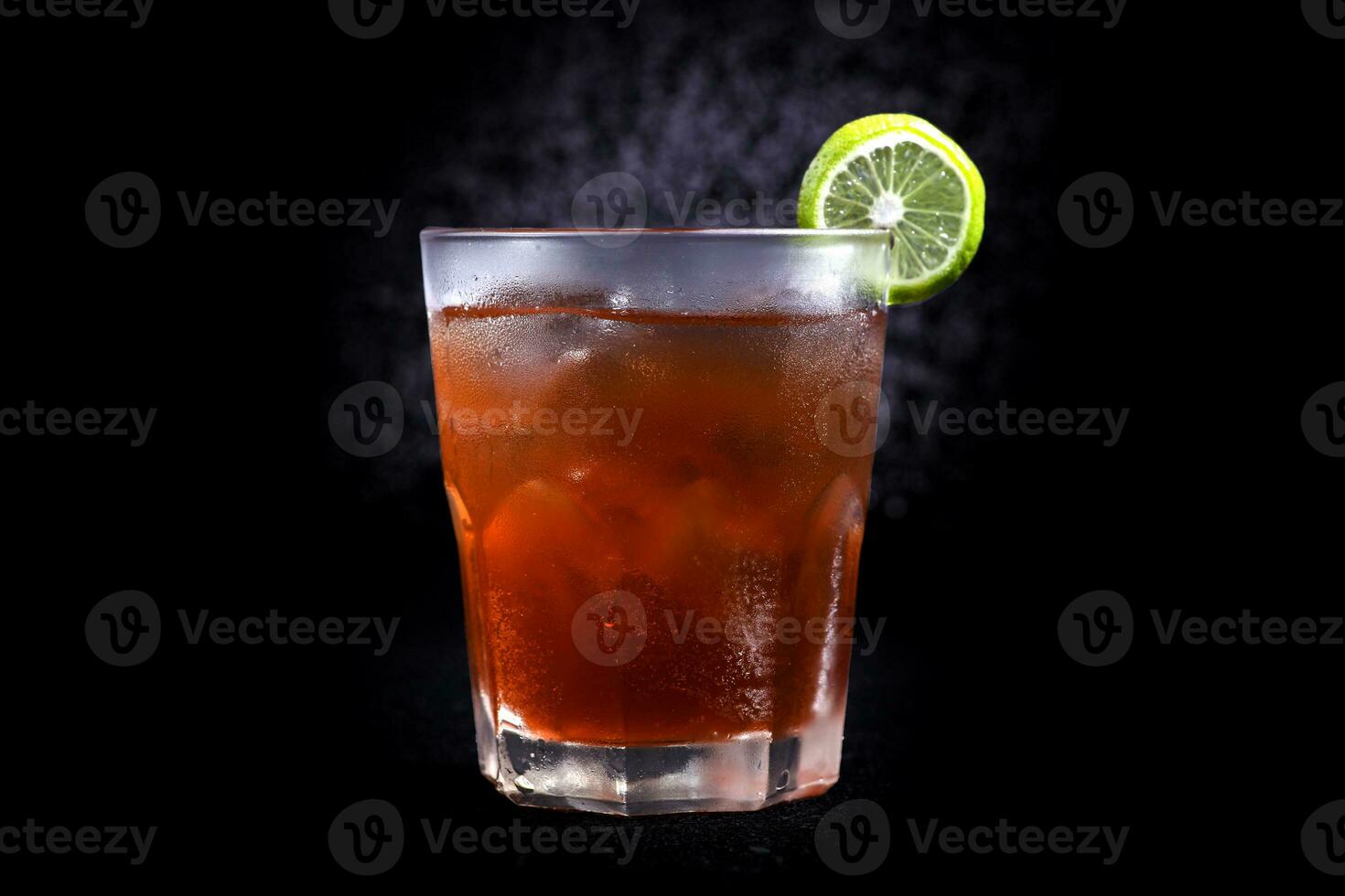 Cape Cod Cocktail on black background,  selective focus, soft focus. photo