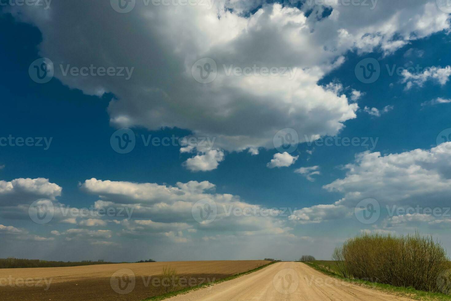 blue sky background with white striped clouds in heaven and infinity may use for sky replacement photo