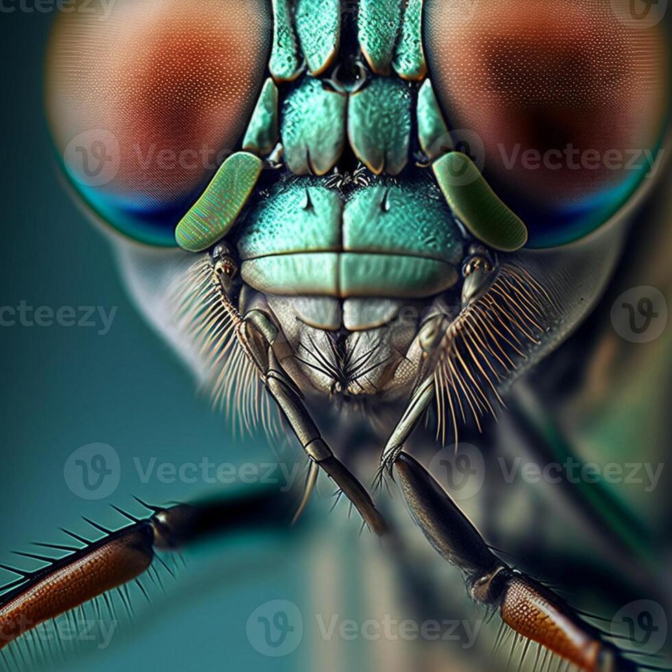 Closeup Macro Photography of dragon fly house fly flies insects photo