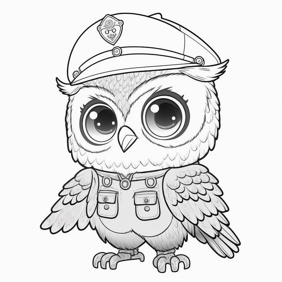 Black and white line drawing for kids coloring book birds drawing images photo