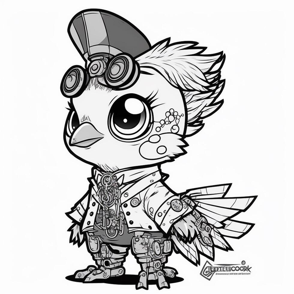 Black and white line drawing for kids coloring book birds drawing images photo