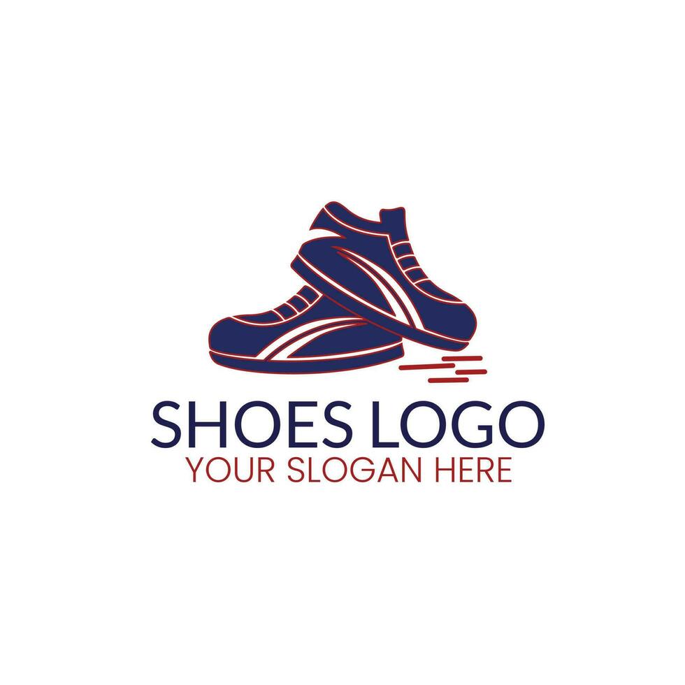 shoes logo flat  icon design illustration vector